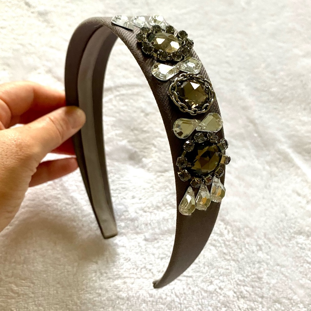 [Ann Taylor] Gray Jeweled Headband